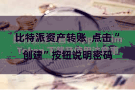 比特派资产转账 点击“创建”按钮说明密码
