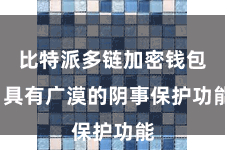 比特派多链加密钱包  具有广漠的阴事保护功能