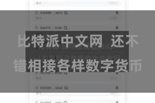 比特派中文网  还不错相接各样数字货币
