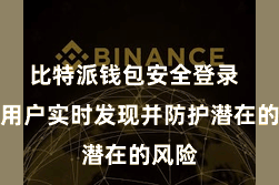 比特派钱包安全登录  匡助用户实时发现并防护潜在的风险
