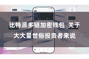 比特派多链加密钱包  关于大大量世俗投资者来说