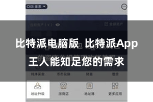 比特派电脑版  比特派App王人能知足您的需求