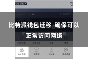 比特派钱包迁移  确保可以正常访问网络