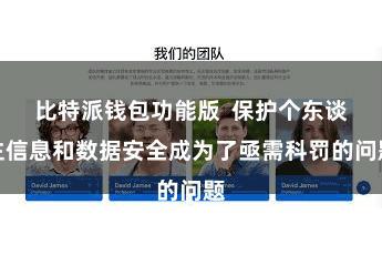比特派钱包功能版  保护个东谈主信息和数据安全成为了亟需科罚的问题